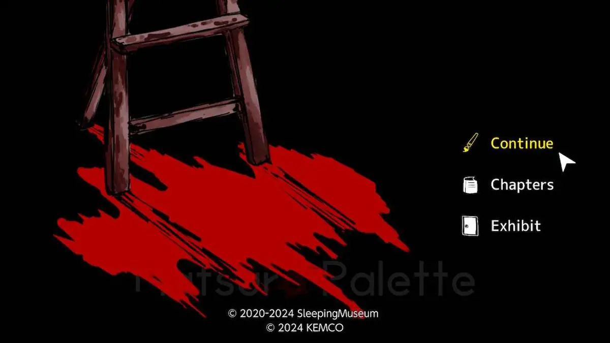 Hlavní nabídka palety Matsuro